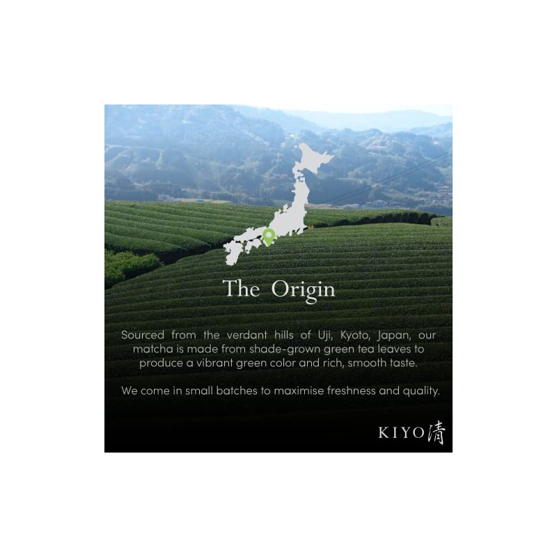 Kiyo Matcha Classic Grade Ceremonial Uji Green Tea Powder -