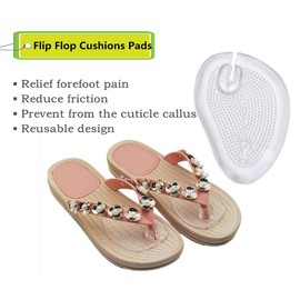 Morices トングカバー つま先インソール サンダル 3足組 鼻緒保護 靴ズレ防止 痛み 緩和 衝撃吸収 透明 履物 下駄