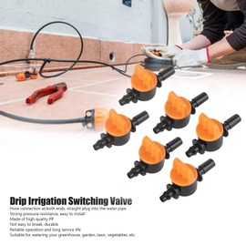 Haofy Drip Irrigation Valve 4/7 mm Outer Diameter 6 mm/0.2 Inch Drip Irrigation Diverter Valve for Irrigation System Pack of 50