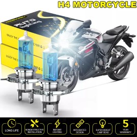 CHUSYYRAY Xenon Halogen Headlight H4 Bulbs Lights for Kawasaki ZG1000 Concours 1986-2006