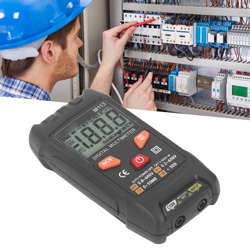 Multimeter Digital Auto Ranging Kit AC Voltmeter Ammeter Ohmmeter High