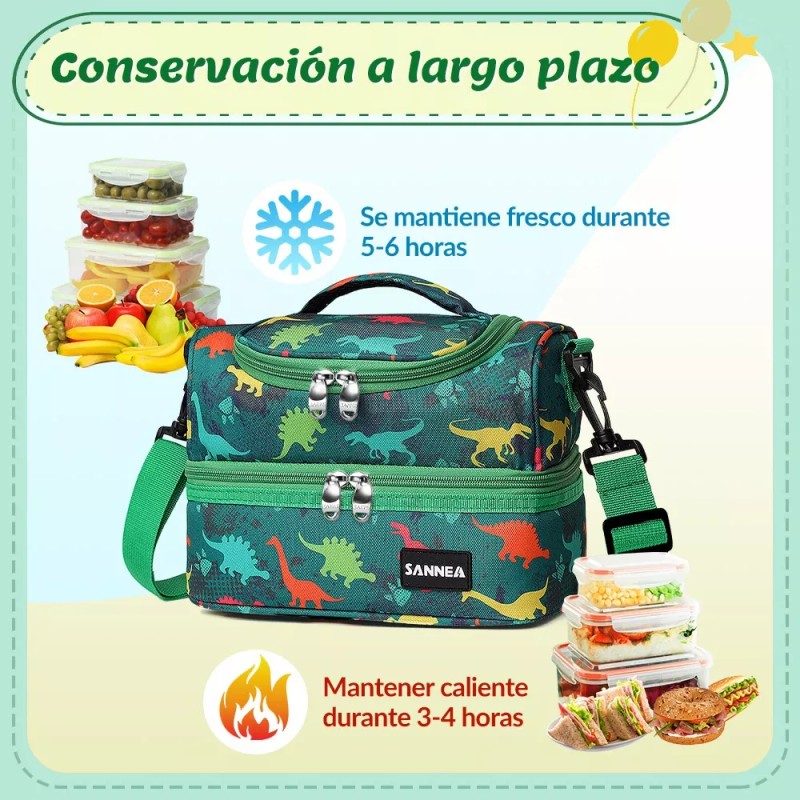Retolit Lonchera Termica Bolsa Almuerzo Capacidad Portátil Niño Nina