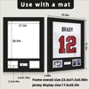 CCDCC 24x32 Aluminum Shadow Box Jersey Frame 1 Pack, Black