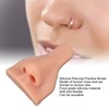 Silicone Piercing Practice Model Simulation Soft Flexible Nose Ears Model