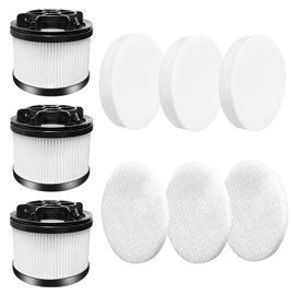 LVAC-200 Vacuum Filter Replacement, Filter Replacement for Levoit LVAC-200 Cordless Stick Vacuum, 3 Pre-Motor Filters 3 Post-Motor Filters, 9 Pack best combination, White