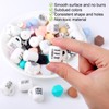 Hotop 100 Pcs Silicone Beads and Spacer Beads Set 60