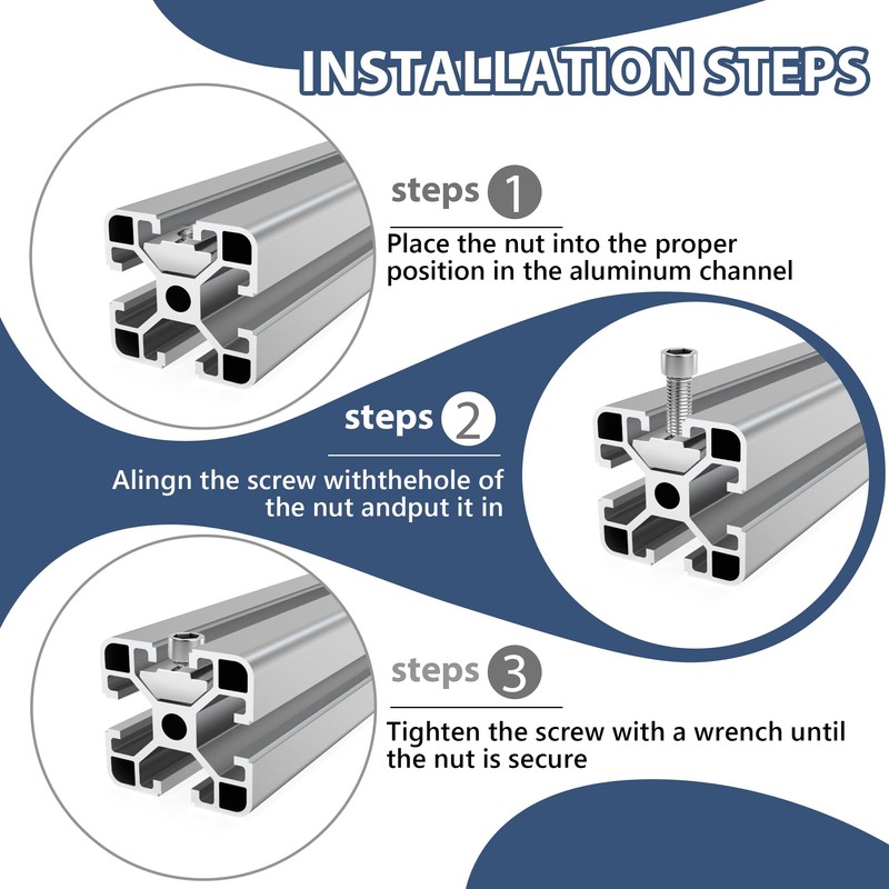 M6 T-Slot Nuts for Aluminium Profile 30 x 30 mm