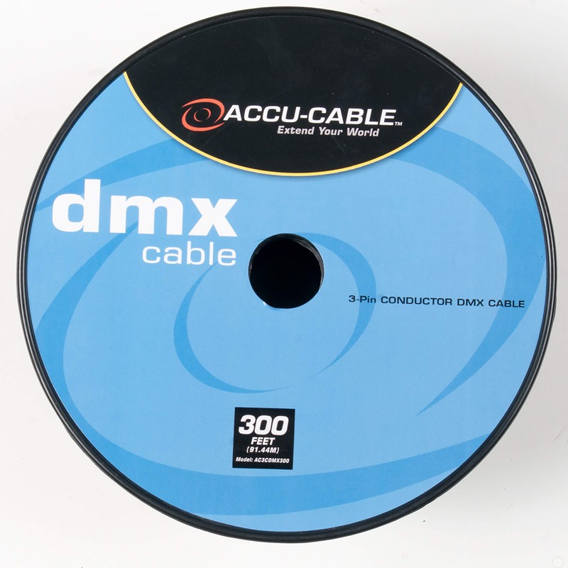 Accu Cable AC3CDMX300, DMX Stage Light Cable, 3 Pin DMX