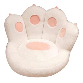 INS Style Cat Paw Cushion Kawaii Cat Paw Chair Cushion Cute Stuff Seat Pad Comfy Sofa Home Floor Pillow White