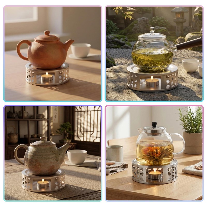 Teapot Warmer, Tea Warmer, Tea Light Food Coffee Warmer