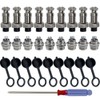 FULARR 9Pcs Premium GX12 Aviation Connector Plug Set, 5A 12MM
