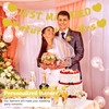 2Pcs Bridal Party Banner, Delicate Golden Wedding Decorations Supplies, Romantic