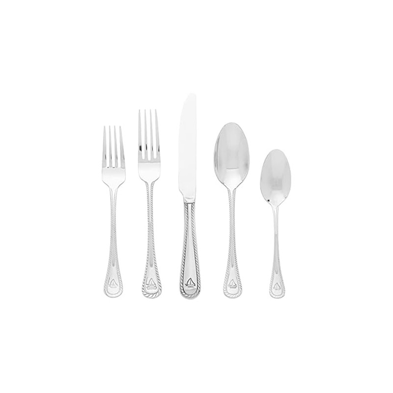 Towle Everyday Nautical Flatware Service for 4, 20 Piece Set,