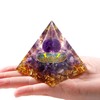 MAIBAOTA 2.4" Amethyst Orgonite Healing Crystals Orgone Energy Tower Gifts