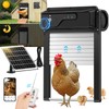 Automatic Chicken Coop Door Solar Powered and 5000mAh Battery, LCD
