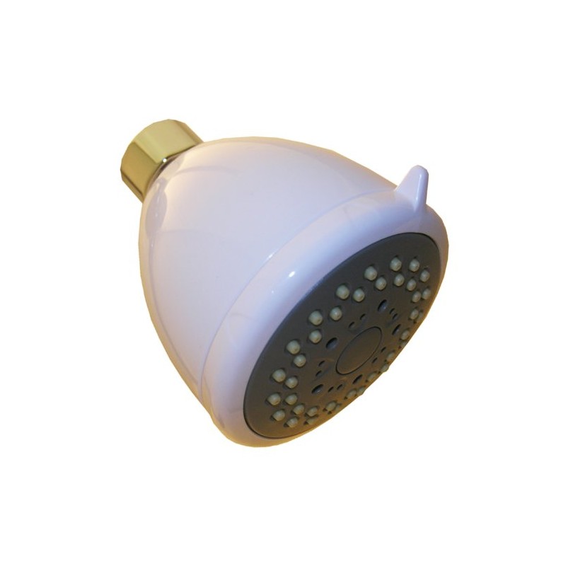 LASCO 08-2377 Shower Head with Three Function Massage, White Finish,