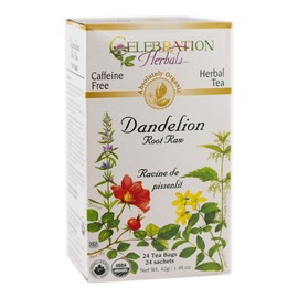 Celebration Herbals - Organic Dandelion Root Raw Tea - Caffeine Free 24 Bags