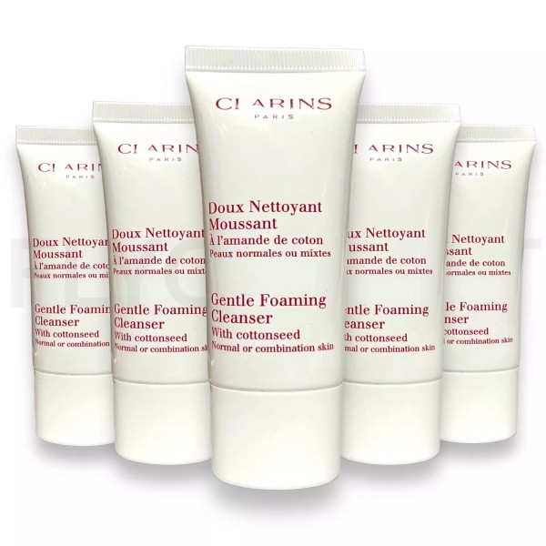 Clarins Gentle Foaming Cleanser with Cottonseed - 5 Pack /