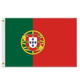 MacLand 30×45 CM Portugal Flag,12×18 inch Small 150D Portuguese Outdoor Banner,Tiny Doube Layer Printing Decor for Nautical Ensign Boat Yacht with Brass Gromment