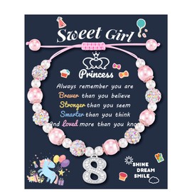 LAVEIR 8 Year Old Girl Gifts, Niece Daughter Granddaughter Gifts for 8 Year Old Girls Birthday Bracelet Gift Idea Stuff from Aunt Mom Grandma