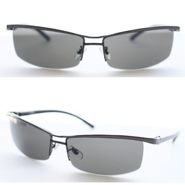 Eight Tokyo 342 Men's Sunglasses, Sharp UV Protection, gun/smoke