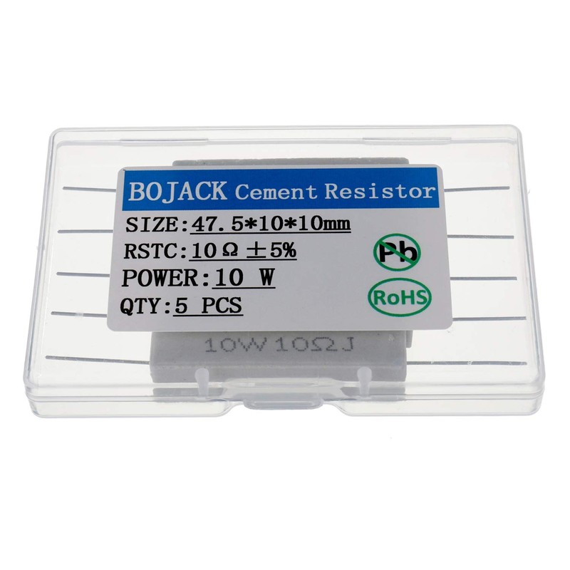 BOJACK Ceramic Cement Resistor 10W 10 ohm Resistance 5% Ceramic