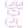 vidaXL Curtains, Curtain Set for Loft Bed, Play Bed, Children's