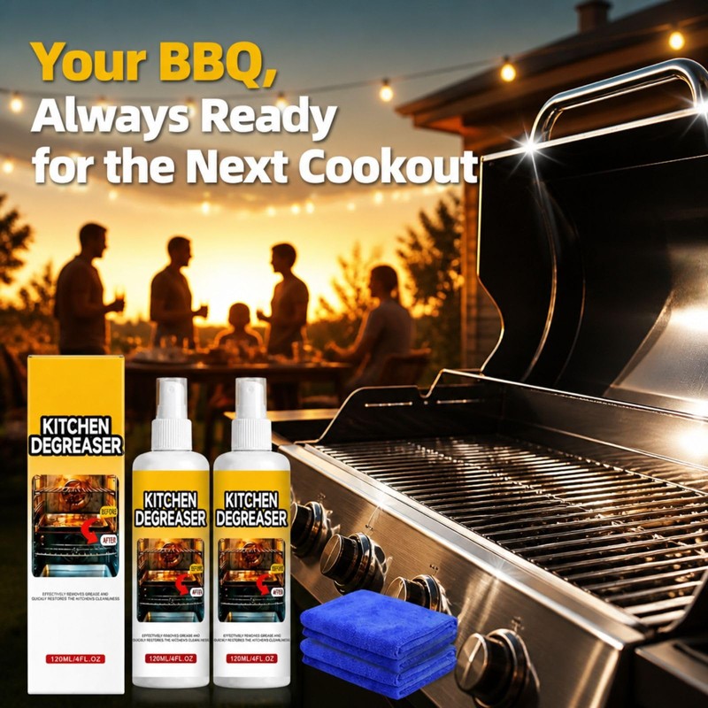 2PCS Spray Grill Cleaner,Kitchen Degreaser Spray For Grill & Oven