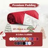 puredown® Lightweight Packable Couch Throw Soft Feather Down Throw Blanket