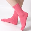 KQueenStar Toe Grip Socks for Women, Athletic Breathable Cotton Non-Slip
