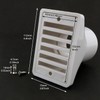 LUORNG 2.5 Inch White Floor Drain Swimming Pool Water Overflow