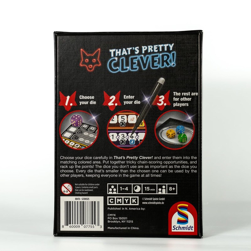 CMYK That's Pretty Clever! - A Dice Rolling Board Game