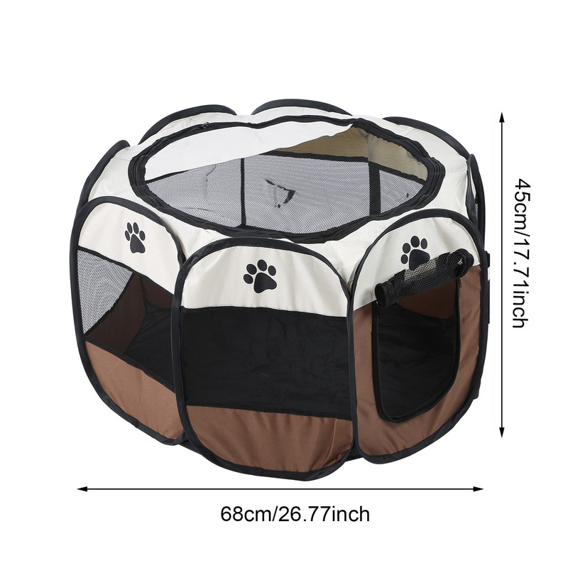 Pet Cat Dog Portable Foldable Cage Exercise & Play Tent