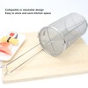 Stainless Steel Spice Seasoning Strainer Collapsible Telescopic Handle Soup Seasonings