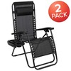 Flash Furniture Celestial Adjustable Folding Mesh Zero Gravity Reclining Lounge