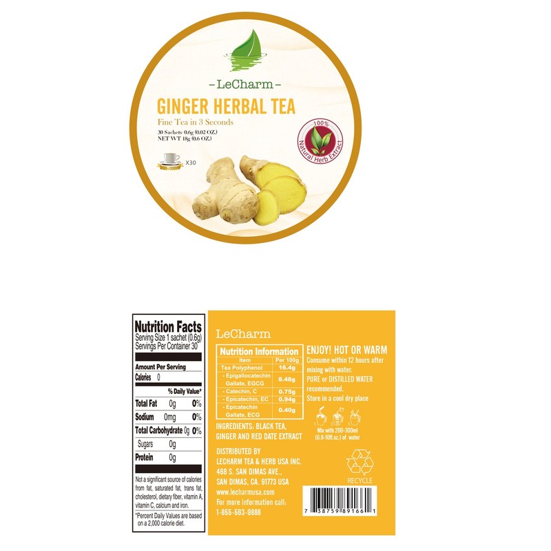 LeCharm 120-count Ready Brew Single Serve Herbal Tea Extract Crystals