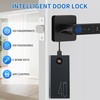 Fingerprint Door Lock-Smart Door knob, Biometric Door Locks,with App/Code/Backup Key/Fingerprint/IC