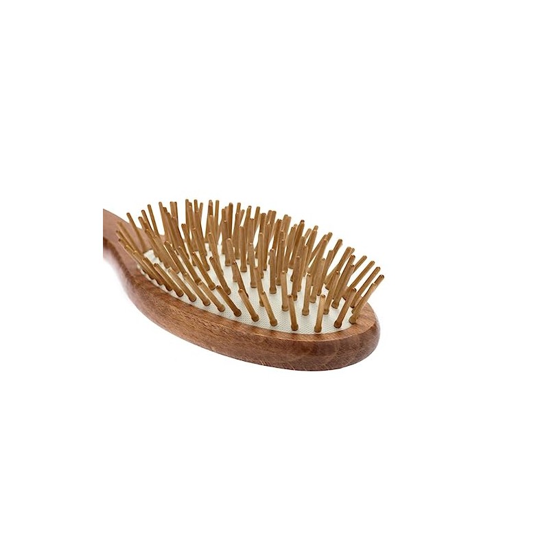 nippes Solingen Antistatic Pneumatic Hair Brush | Waxed Beech Handle