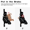 MT600 Electric Bike Disc Brake Pad Two Pairs, Suitable for