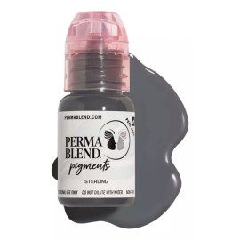 Perma Blend Sterling 1/2 Oz. - Tinta Para Micropigmentación Permablend
