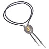 GelConnie Mens Bolo Tie Cowboy Tie Leather Necktie Western Letter