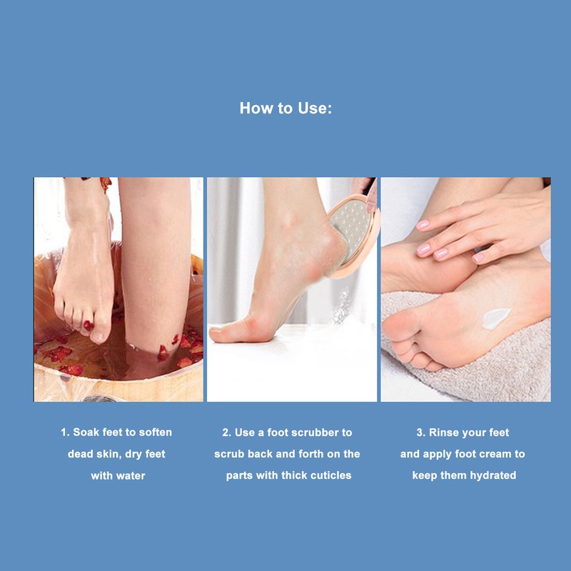 3 in 1 Glass Foot File Callus Remover for Dead