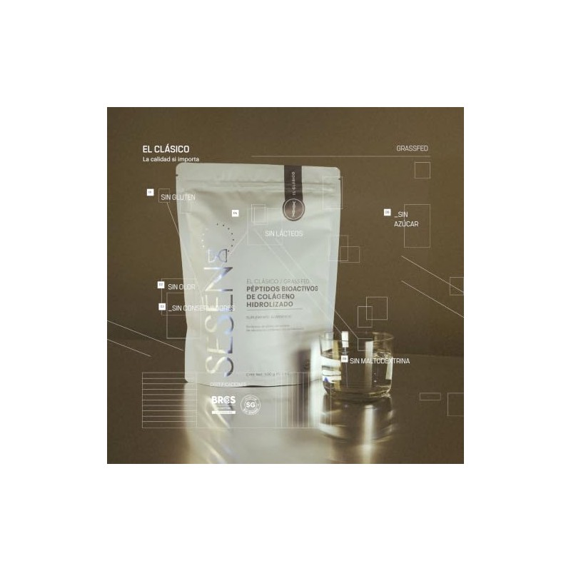 SESĒN Colágeno Hidrolizado Clásico Grass Fed 500g | Péptidos Bioactivos
