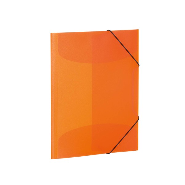 HERMA 19503 Portfolio Folder DIN A4 Translucent Orange, Sturdy Plastic,