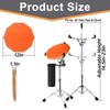YOUEON Drum Stand with Practice Pad Set - 12" Double