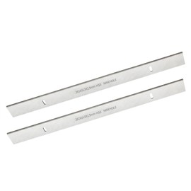 Ninehole 2 pieces HSS planer blades, 261 x 16.5 x 1.5 mm, planer blade blades suitable for Scheppach HMS 1050 1070 (TYP 2), 261 mm planer blade, 261 x 16.5 x 1.5 mm