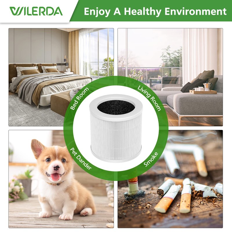 2 Pack A1 Replacement Filter Compatible with VEWIOR Air Purifier