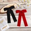 2PCS Velvet Hair Bows for Women Ribbon Hair Clips Big