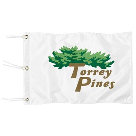 2BUT Torrey Pines Golf Pin PGA Flag Practic Putting Green Golf Flag For Backyard Garden Double-Sewn 600D Nylon Miniature Pin Flag (20"X13"Grommet)