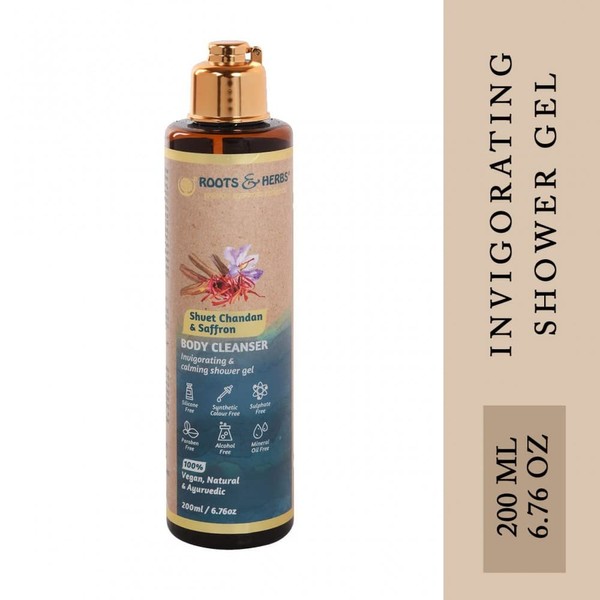ROOTS AND HERBS Ayurvedic Body Wash shower gel Shvet Chandan